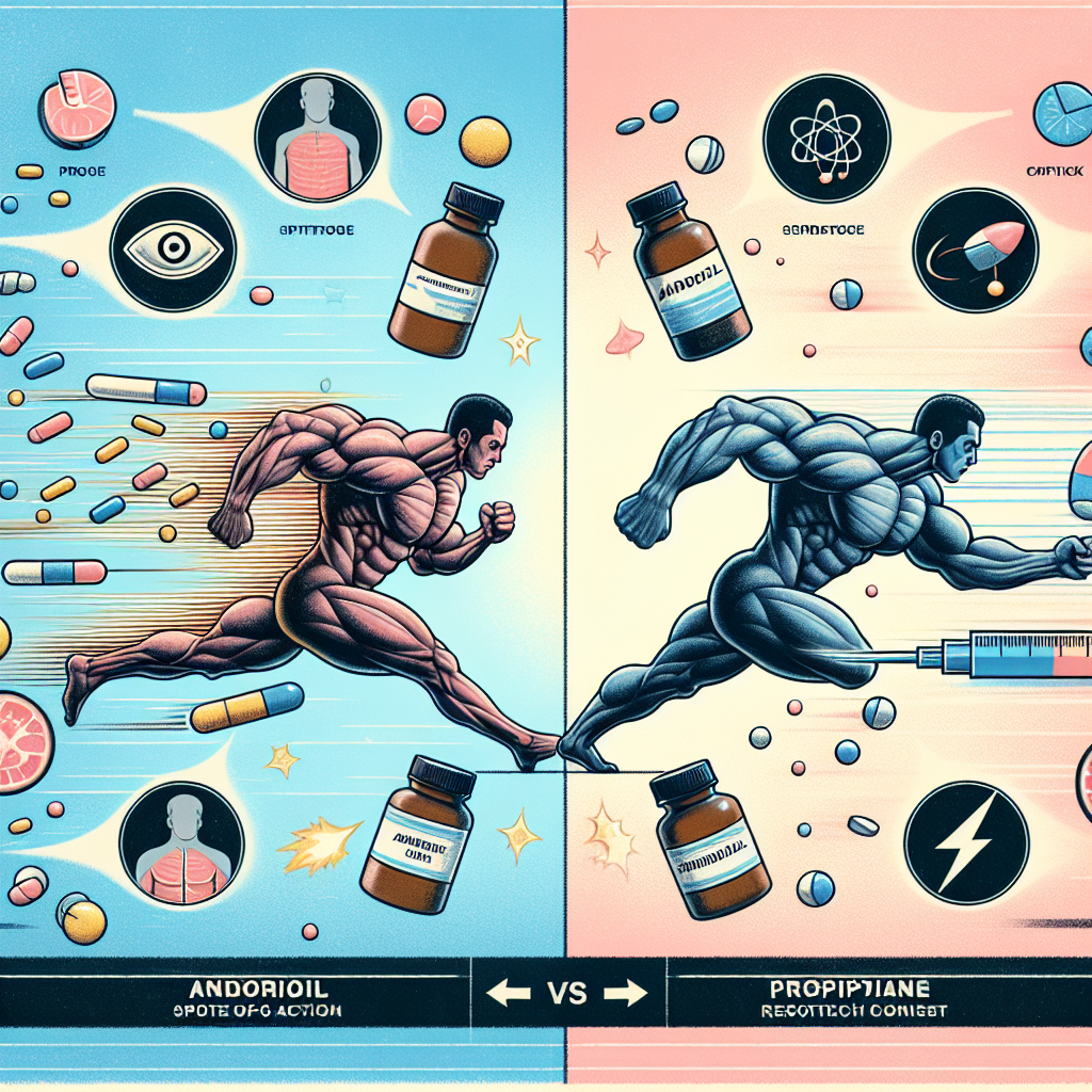 Comparaison entre Andriol et le propionate : rapidité et commodité d'action