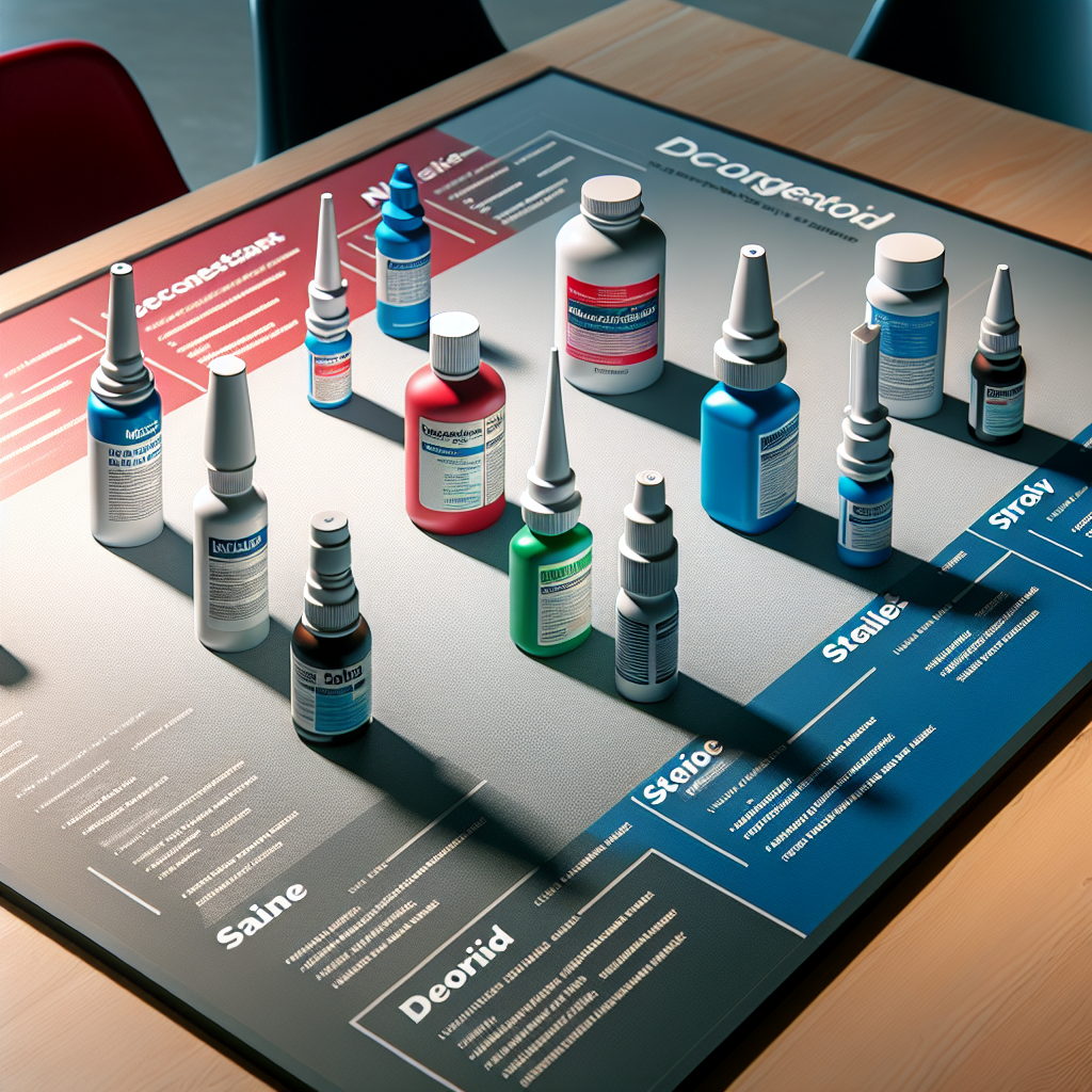 Caractéristiques comparatives des différents types de sprays nasaux dans le sport