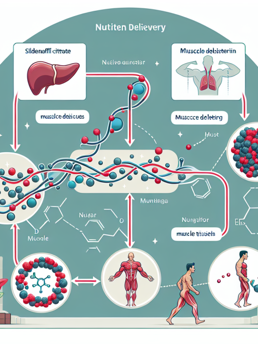 Citrate de sildénafil et amélioration de l'apport de nutriments aux muscles