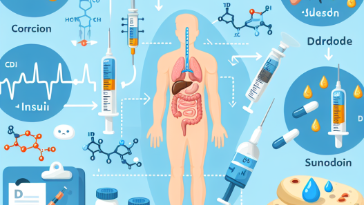 Régulation du taux de cortisol sous l'influence de l'insuline
