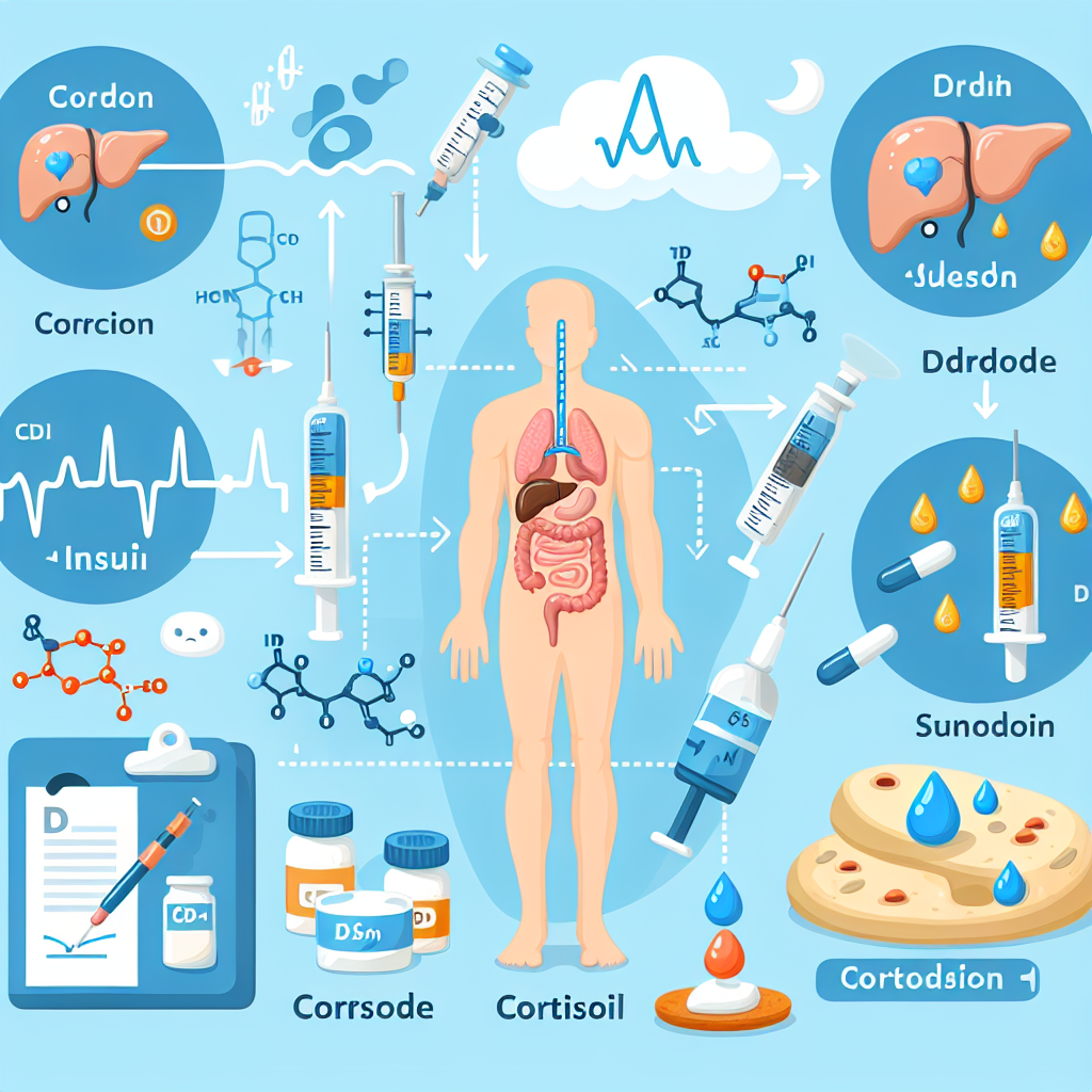 Régulation du taux de cortisol sous l'influence de l'insuline